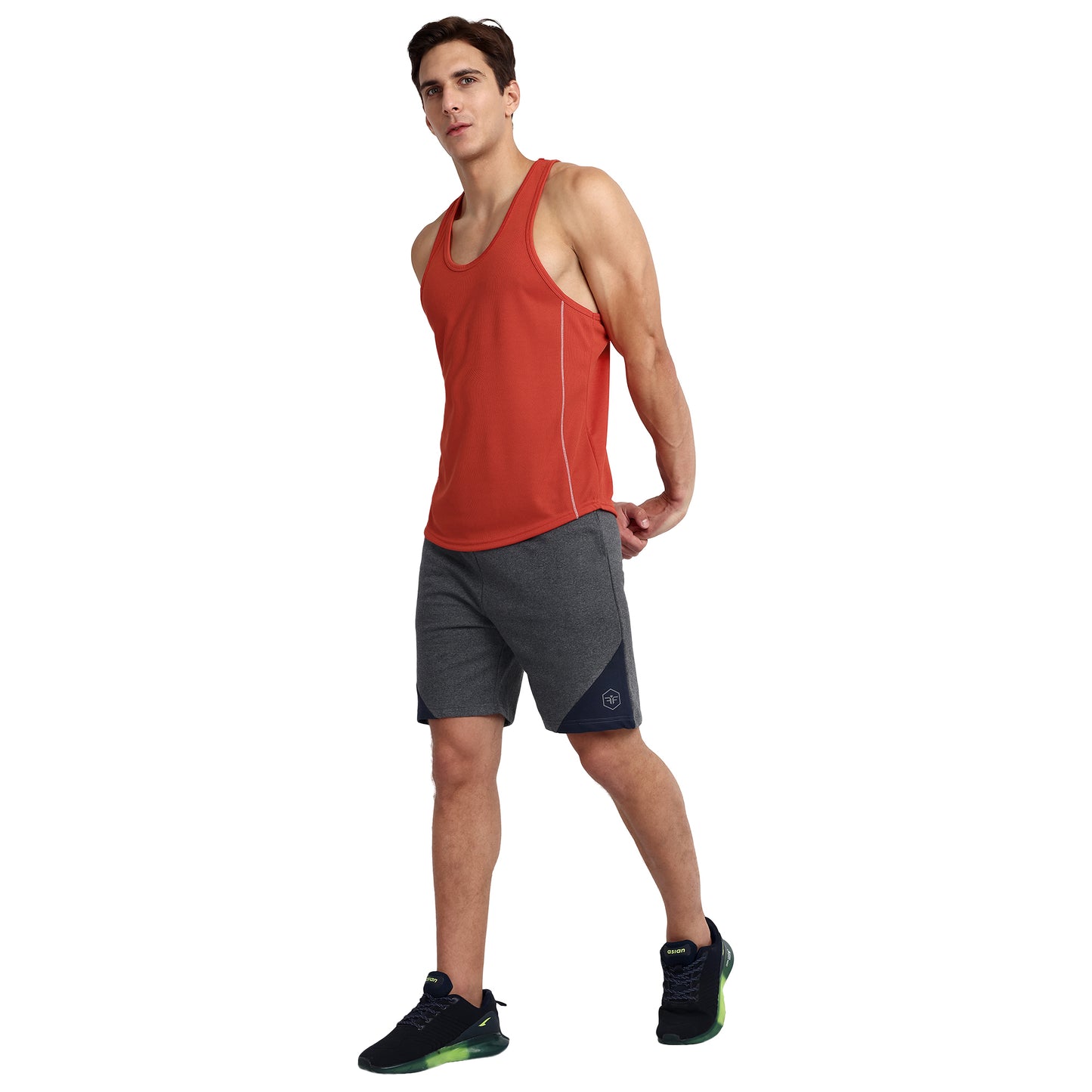 FAMIFIT Men's Athletic Tank Top | Quick Dry Breathable Gym Training Vest | Muscle Fit Workout Shirt for Weightlifting Running Sports