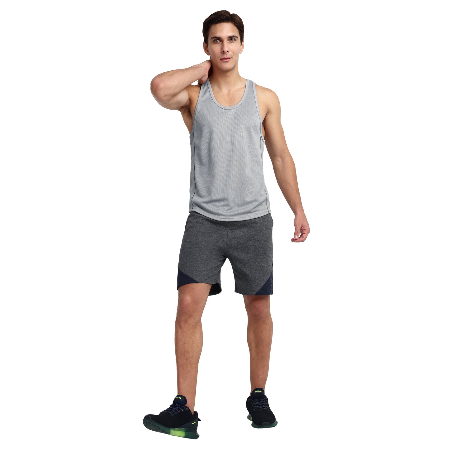 FAMIFIT Men's Quick Dry Breathable Athletic Gym Training Vest Tank Top
