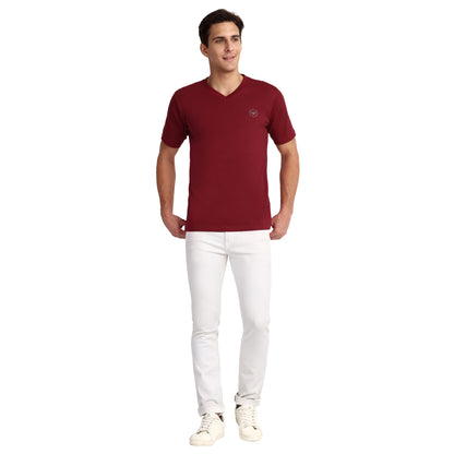 V Neck Cotton Tshirts for Men - Casual, Gym wear, Sports and Other Activities