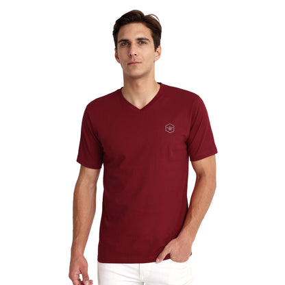 V Neck Cotton Tshirts for Men - Casual, Gym wear, Sports and Other Activities