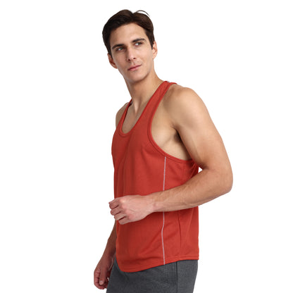 FAMIFIT Men's Quick Dry Breathable Athletic Gym Training Vest Tank Top