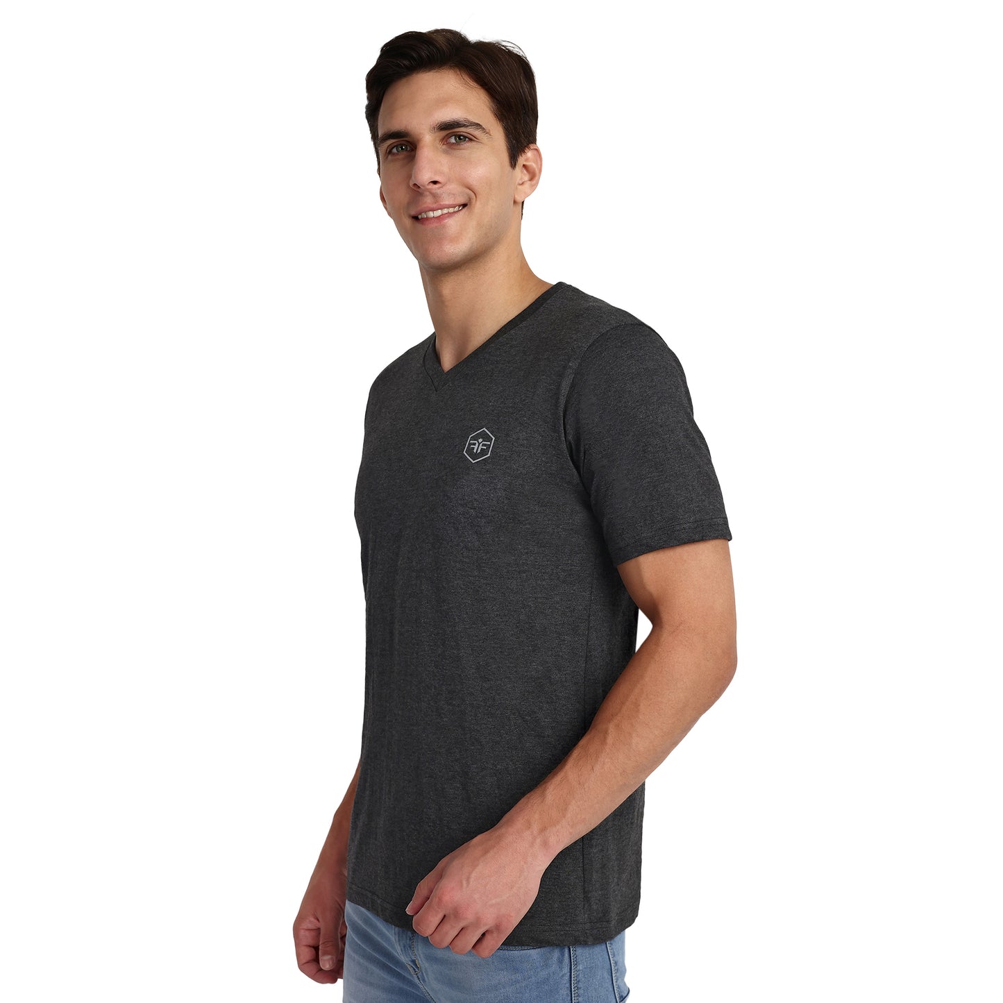 V Neck Cotton Tshirts for Men - Casual, Gym wear, Sports and Other Activities