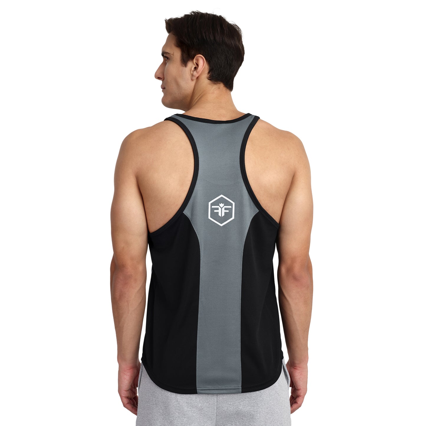 FAMIFIT Men's Quick Dry Breathable Athletic Gym Training Vest Tank Top