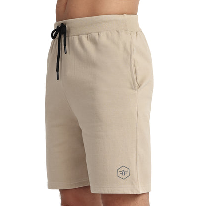Famifit Multipurpose Sports / Casual shorts - Cotton shorts - Beige