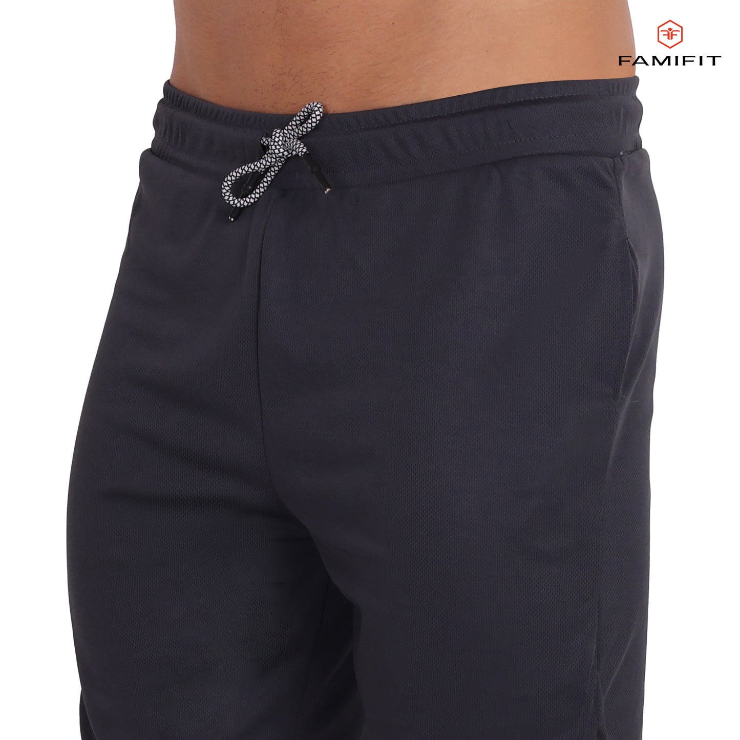FamiFit 2-in-1 Multifunctional Knee-Length Workout Shorts for Men