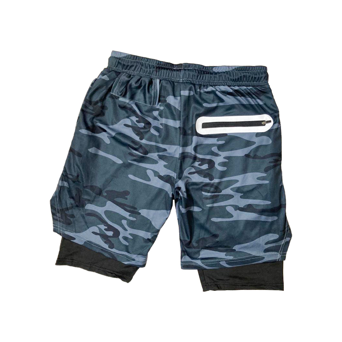 FamiFit 2-in-1 Multifunctional Knee-Length Workout Shorts for Men